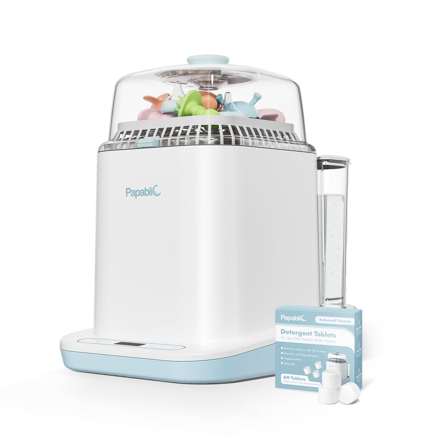 Papablic Bottle Washer Pro – 4-in-1 Washer, Sterilizer & Dryer with Tablets